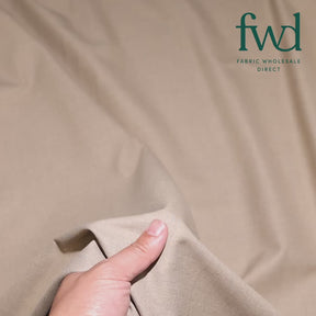 Stretch Polyester Viscose Linen-Look Suiting Fabric Khaki Video|SV583343
