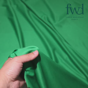 Polyester Interlock Knit Lining Fabric Kelly Green Video|SV574603