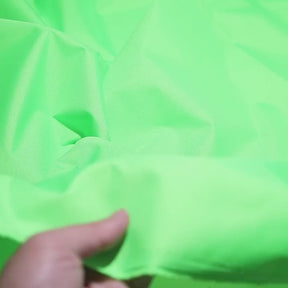 Ottertex Polyester Ripstop (PU) Fabric Neon Green Video|SV575421