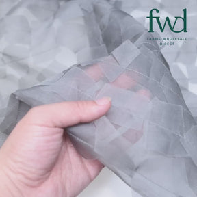 Geometric Ruffle Organza