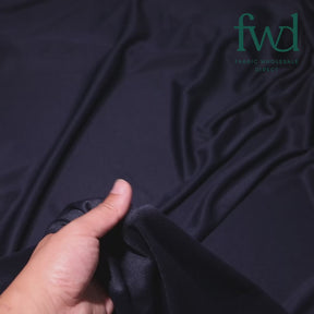 Polyester Interlock Knit Lining Fabric Navy Blue Video|SV574606