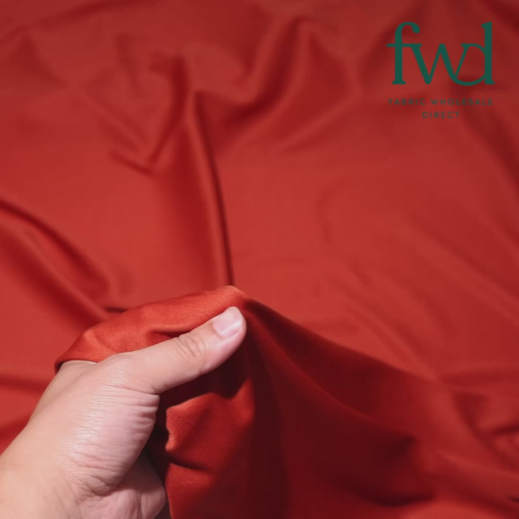 Polyester Interlock Knit Lining Fabric Rust Video|SV575072