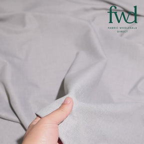 Nailhead Stretch Polyester Viscose Wool-Look Suiting Fabric Grey Video|SV58331