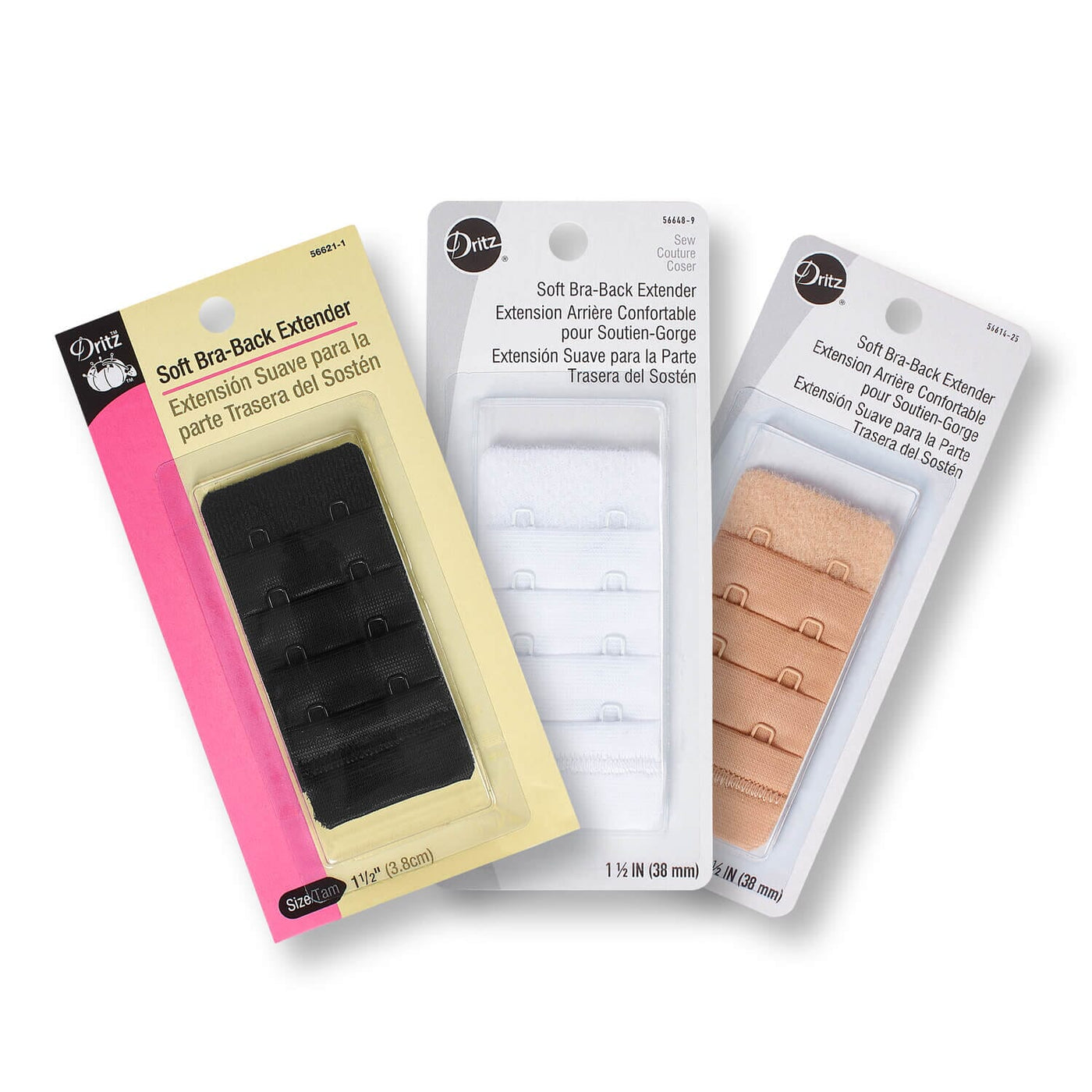 Dritz 1 1 2 Inch Soft Bra Back Extender Group