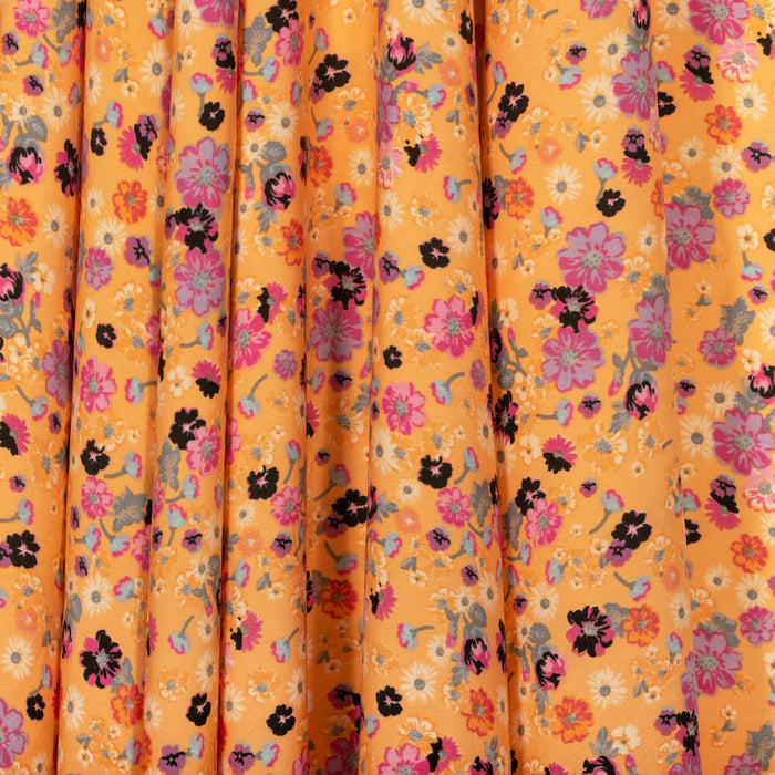 Shop Coreopsis Crepe De Chine Print Fabric | Fabric Wholesale Direct