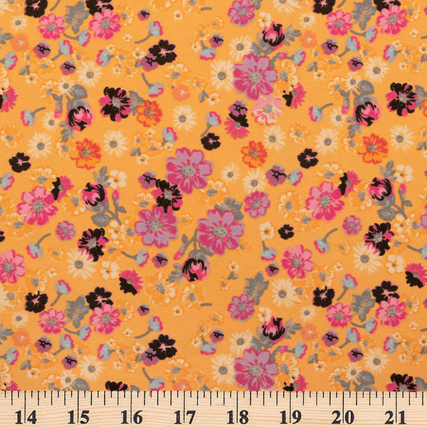 Shop Coreopsis Crepe De Chine Print Fabric | Fabric Wholesale Direct