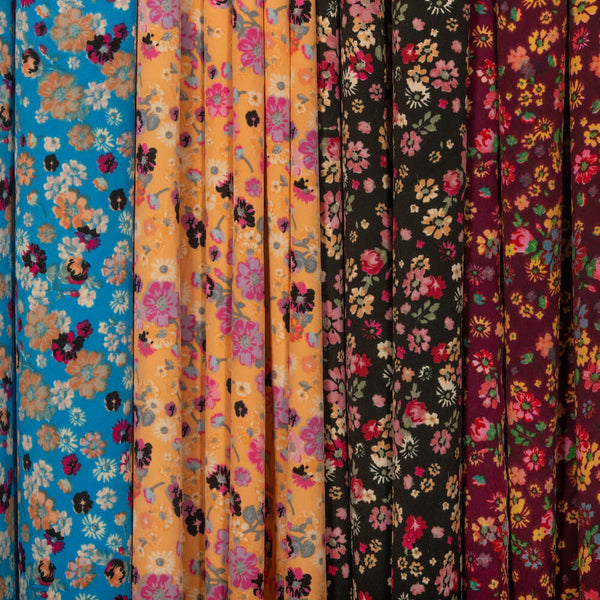 Coreopsis Crepe De Chine Print