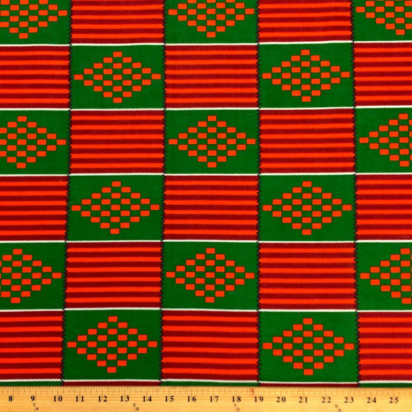 Kente African Print (19002-2) Fabric