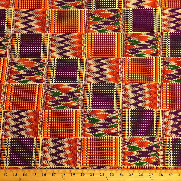 Kente African Print (19007-3) Fabric