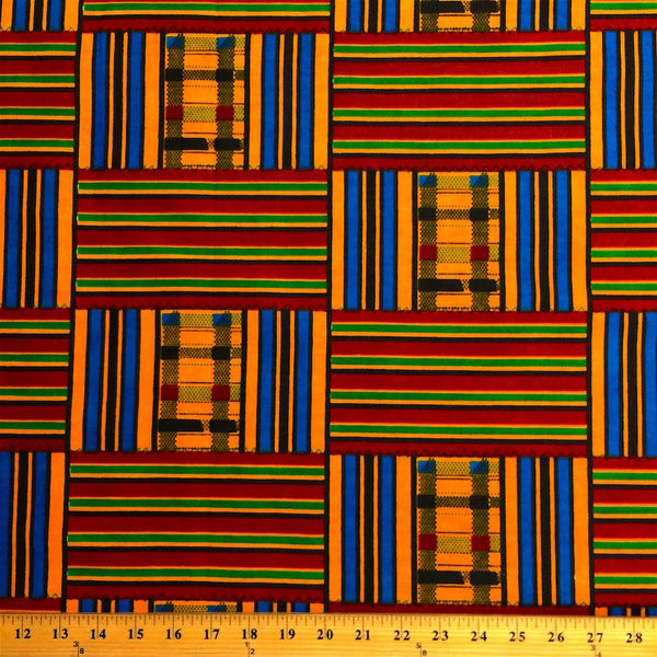 Kente African Print (19008-3) Fabric