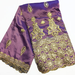 Majestic African George Taffeta - Lavender Fabric