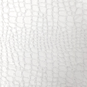 Reptile Optic White Faux Fur Fabric