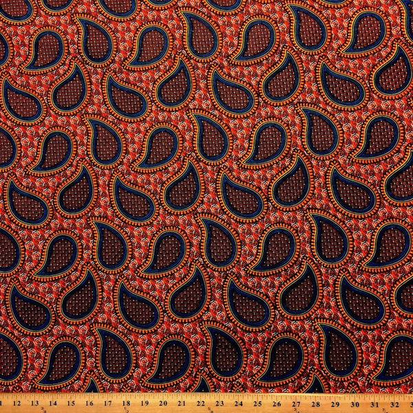 Paisley African Print (90110-1) Fabric