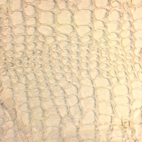 Reptile Ivory Faux Fur Fabric