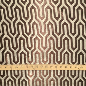 Brown Velvet Jacquard (916-2) Fabric