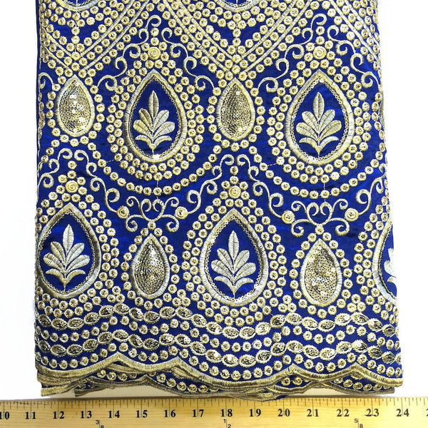 Regal African George Taffeta - Royal Blue