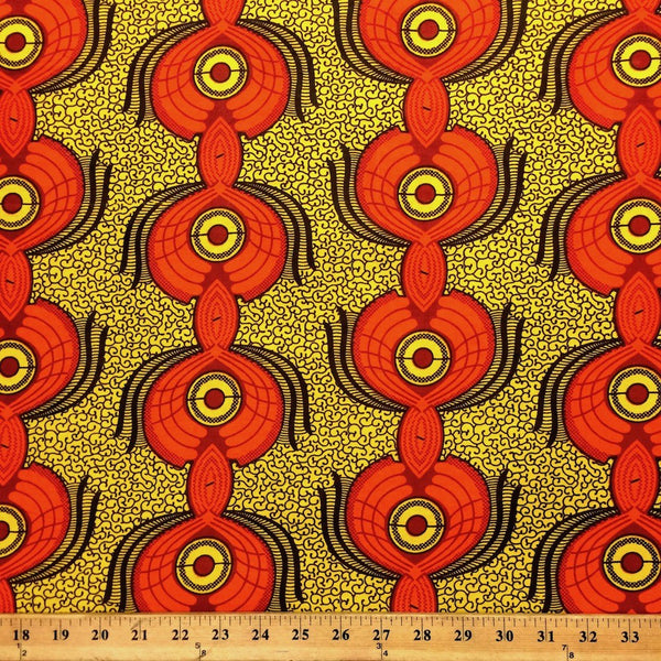 Peacock African Print (90107-2) Fabric