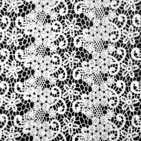 White Berry Guipure French Venice Lace