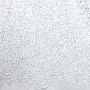 White Sunflower Guipure French Venice Lace