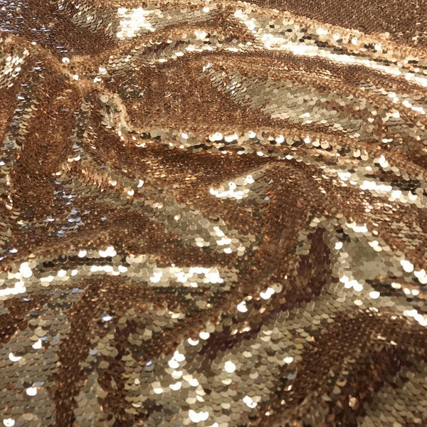 All-Over Sequins Fabric Mermaid Scale on Stretch Mesh $17.99/yard