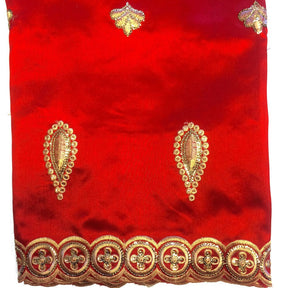 Majestic African George Taffeta - Red Fabric