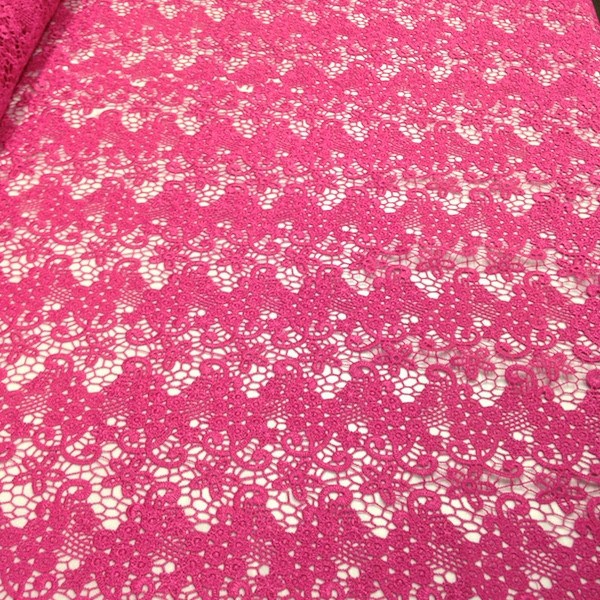 Pink Berry Guipure French Venice Lace Fabric