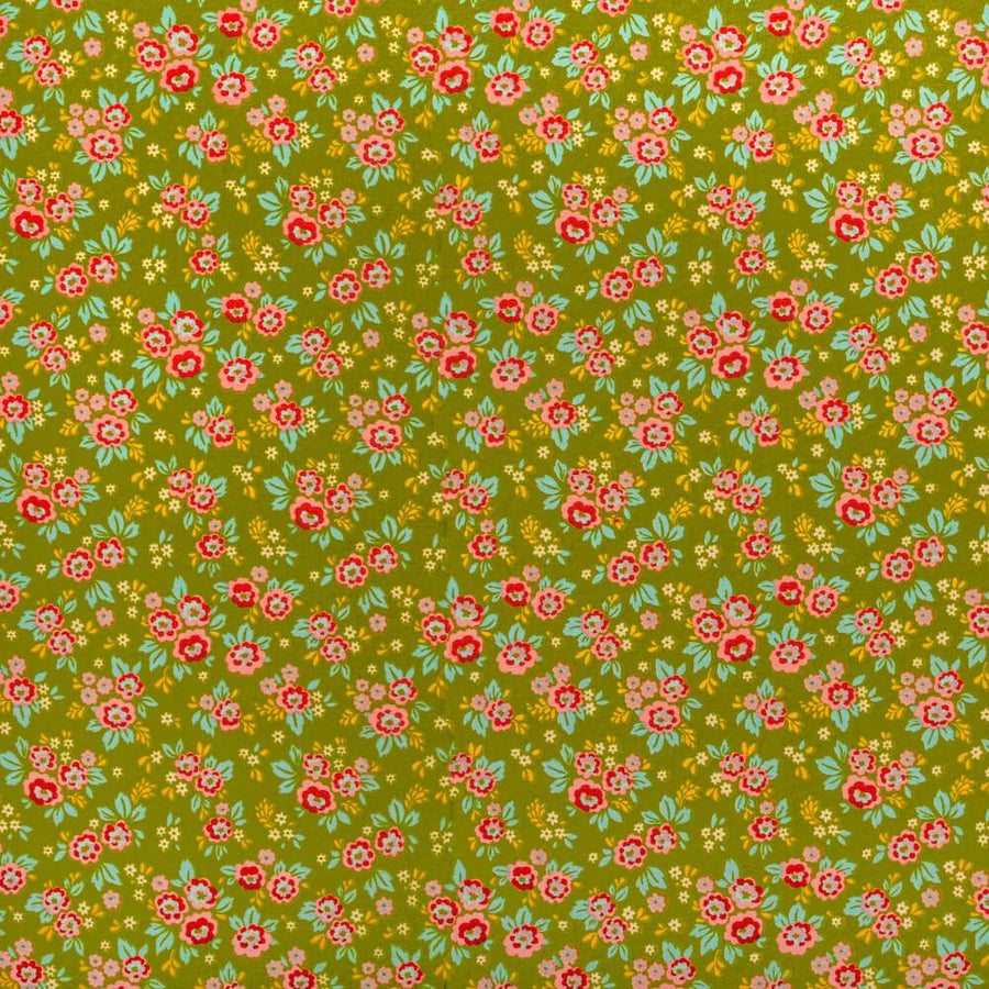 Buy Geranium Crepe De Chine Print Fabric | Fabric Wholesale Direct