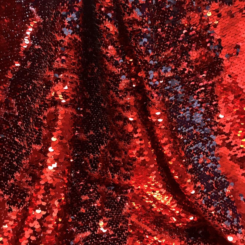Red Sequin Fabric by The Yard Flip Sequin Fabric for Dress Glitter Fabric  for Sewing Mesh Sequins Material by The Yard Sewing Fabric for Cloths
