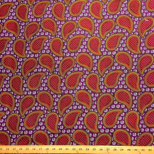 Paisley African Print (90110-3) Fabric