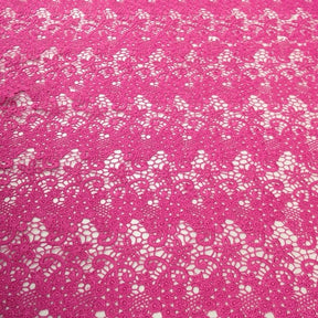 Pink Berry Guipure French Venice Lace Fabric