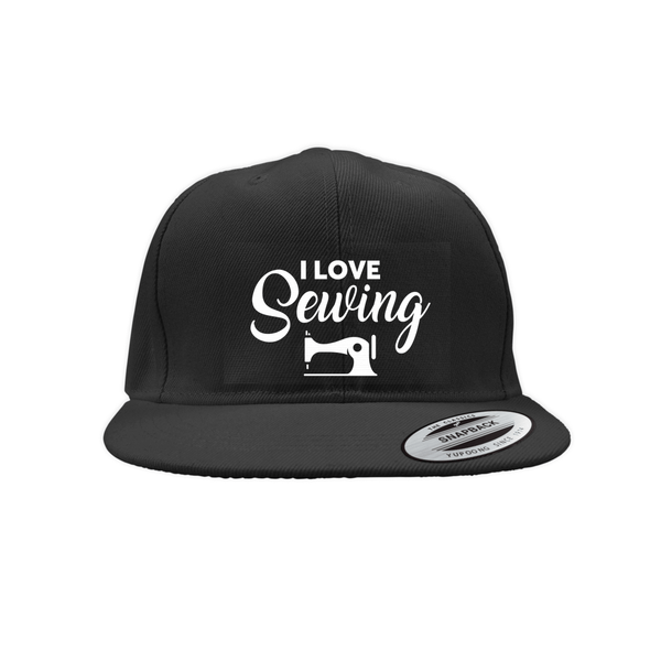 I Love Sewing Snapback Cap