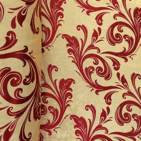 Burgundy Velvet Jacquard (901-5) Fabric