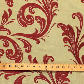 Burgundy Velvet Jacquard (901-5) Fabric