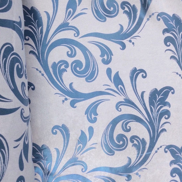 Blue Velvet Jacquard (901-8) Fabric