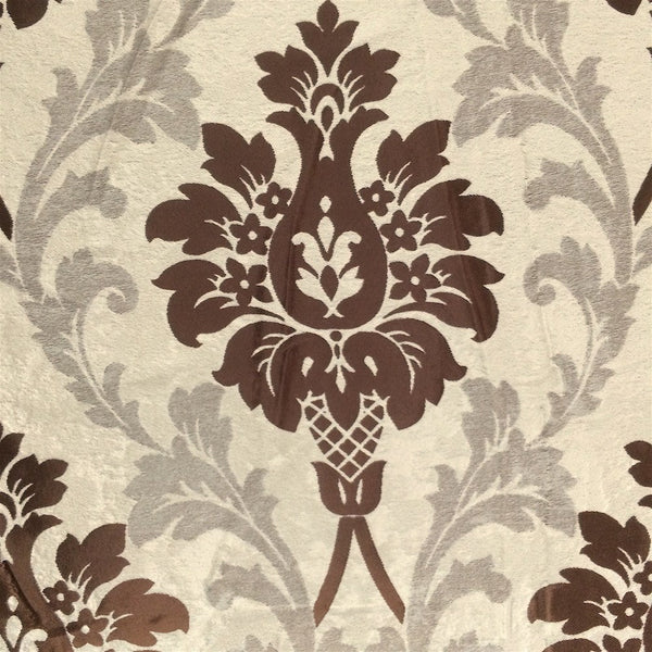 Brown Velvet Jacquard (902-2) Fabric