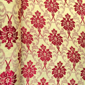 Burgundy Velvet Jacquard (902-5) Fabric