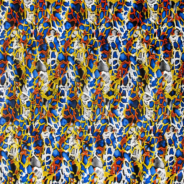 African Print Fabric (90209-7) Snakeskin 100% Cotton 44