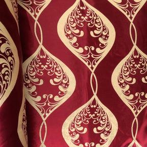 Burgundy Velvet Jacquard (907-5) Fabric
