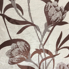 Brown Velvet Jacquard (908-2) Fabric
