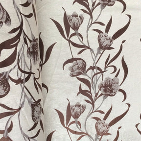 Brown Velvet Jacquard (908-2) Fabric