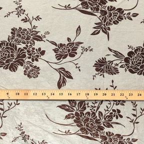 Brown Velvet Jacquard (910-2) Fabric