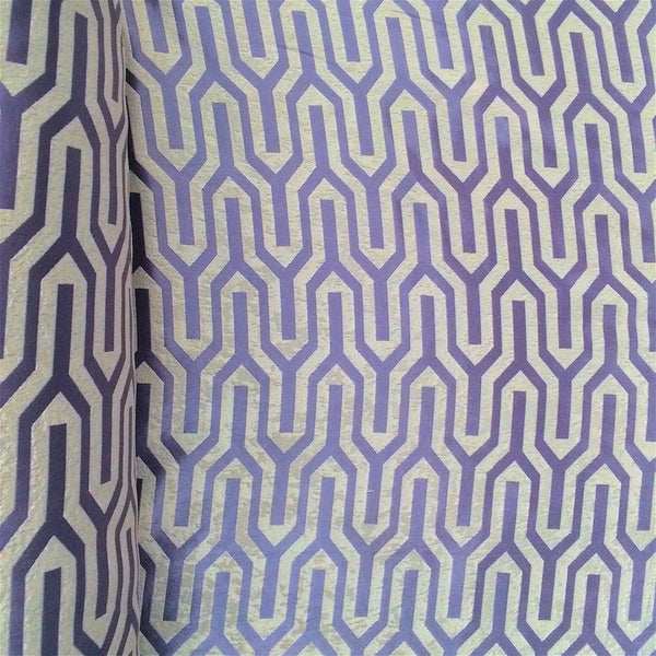 Periwinkle Velvet Jacquard (916-16) Fabric