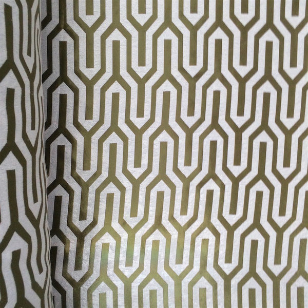 Olive Velvet Jacquard (916-17) Fabric