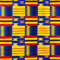 Kente African Print (19004-5) Fabric 100% Cotton 44