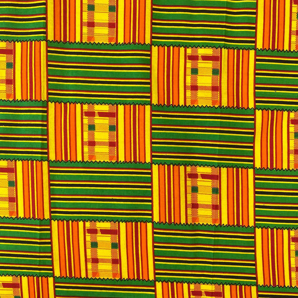 Fabric Wholesale Direct Kente African Print Dty Brushed (20-1) Fabric