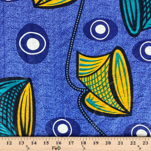 African Print Fabric (6013) 100% Cotton 44/45