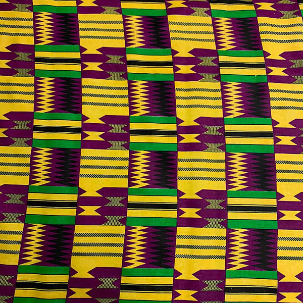  Kente African Print Fabric Cotton Print 44'' Wide Sold by The  Yard (90195-1) : Arts, Crafts & Sewing