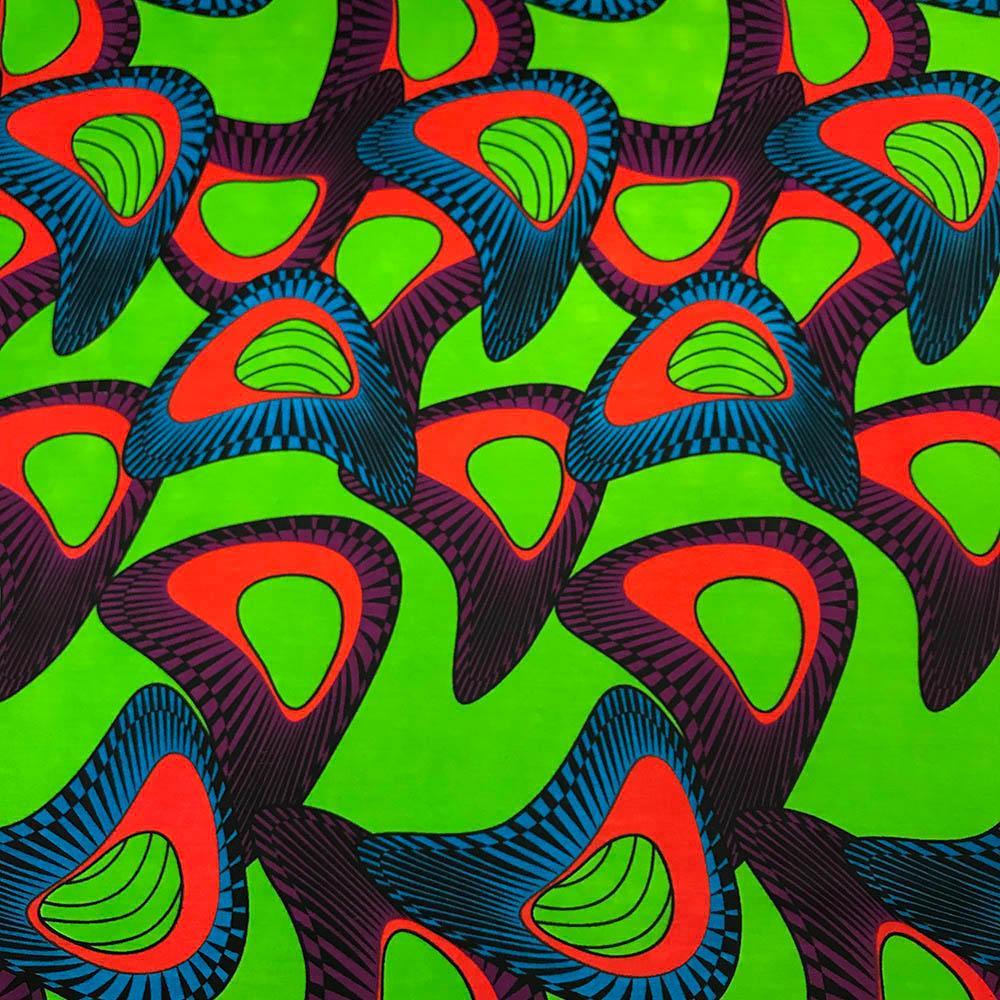 African Print Fabric (90146-3) 100% Cotton 44 inches Wide $4.99/Yard