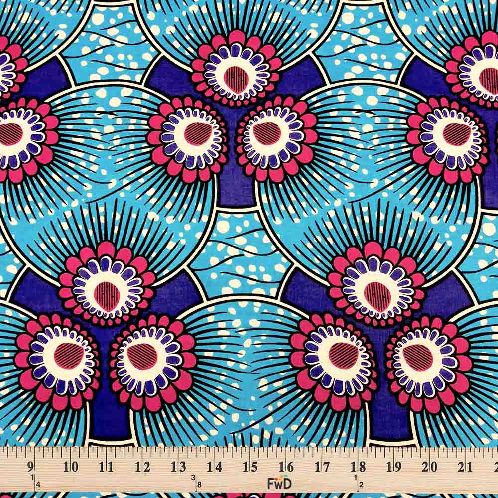 African Print Fabric (901571) 100 Cotton 44" Wide 4.99/Yard