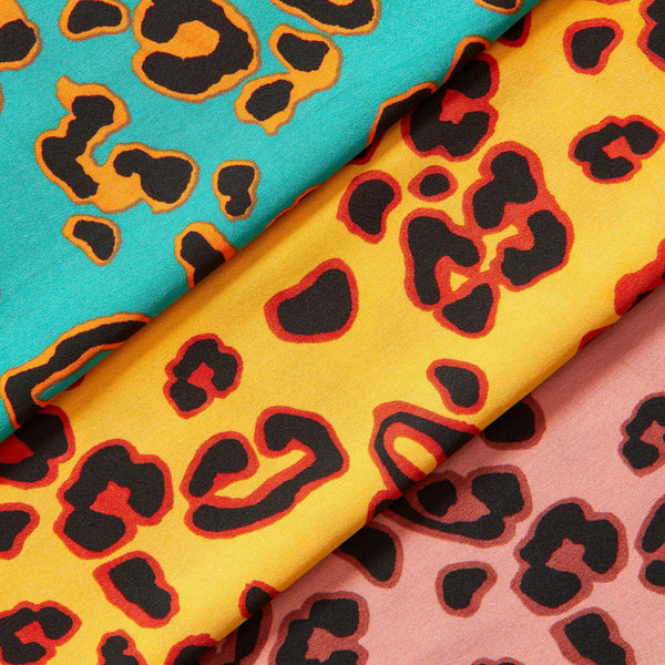 Clouded Leopard Crepe De Chine Print